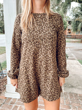 Leopard Print Long Romper | Olive