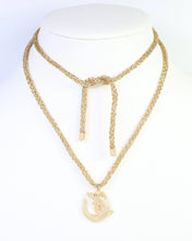 Corie Cord Necklace Alligator Gold: Default