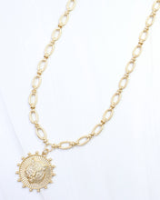 Carmen Coin Necklace Tiger Worn Gold: Default