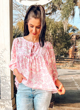 Peony Wave Top | Blush