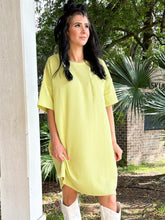 Urban Ribbed Mini Dress | Lime