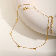 Mini Bow Necklace | Gold