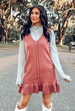 Sweet Holiday Sweater Dress | Mauve