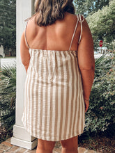 Shoreline Striped Dress | Beige