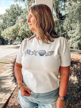 Shell Embroidered Knit Top | Cream