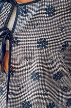 Floral Embroidered Set | Navy