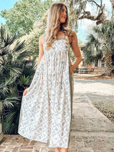 Toile Print Maxi Dress | Green Palm