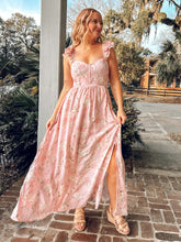 Audrey Corset Floral Maxi | Pink