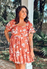 Blossom Floral Mini Dress | Terrecotta