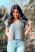 Knit Sweater Vest | Grey