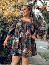 Patsy Patched MIni Dres | Olive