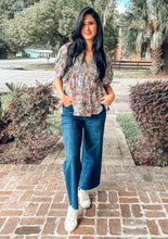 Vintage Floral Smocked Top | Sage