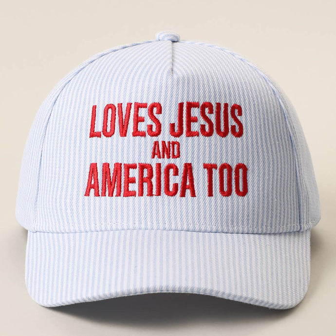 Loves Jesus + America Too Hat