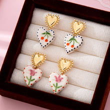 Cherry Heart Drop Earrings | Cherry