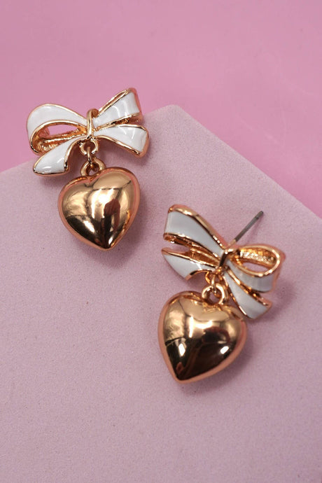 Heart Drop Earrings*