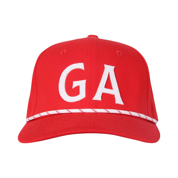 GA Georgia Letter Hat | Red