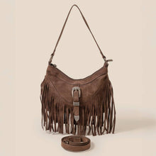Cascade Fringe Shoulder Bag | Light Brown