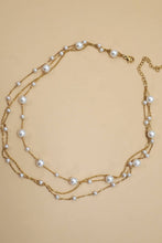 Layered Pearl Necklace | Gold