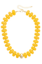 San Sebastian Beaded Resin Necklace: Red