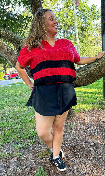 Player Striped Knit | Red