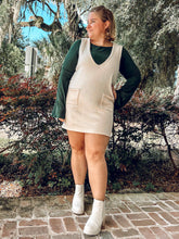 Knit Mini Pocket Dress | Cream