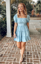 Spring Sky Mini Dress | Light Blue