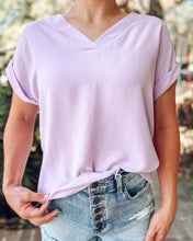 picture 3 close up of Simply Perfect Top | Lavender