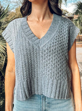 Knit Sweater Vest | Grey