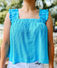 picture 2 front of Boom Crop Tank | Blue