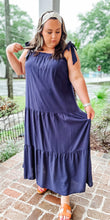 picture 2 woman in Summer Stroll Curvy Maxi | Navy