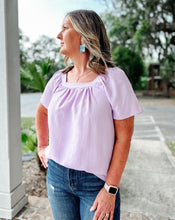 picture 1 woman in Summer Breeze Top | Lavender