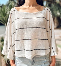 picture 3 front of Right Here Poncho Top | White
