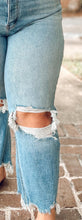 picture 3 close up of Frayed Distressed Curvy Denim