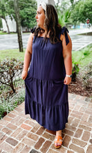 picture 1 woman in Summer Stroll Curvy Maxi | Navy