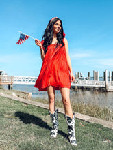 picture 2 woman in Bomb Pop Mini Dress | Red