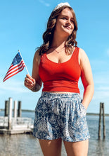 picture 1 woman in Seaside Firework Short | Blue