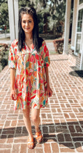 picture 3 woman in Poplin Floral Mini Dress | Multi