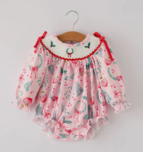 Winter Christmas Romper | Pink