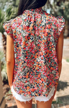 picture 3 back of Sweet Floral Top | Navy