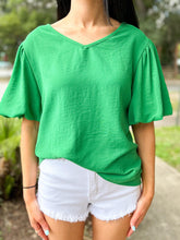 picture 2 front of Give Me A Sign Top | Green