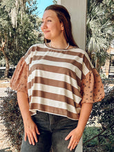 Wren Bold Striped Top | Mocha