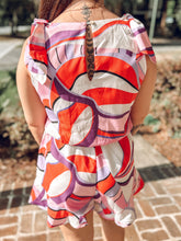 picture 4 back of woman wearing Anytime Abstract Romper 