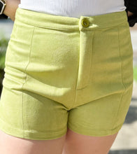 picture 2 high waist short with button closure lime shorts