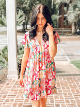 picture 4 woman in Patched Floral Dress | Pink