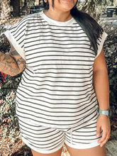 Team Player Striped Set | Black/White