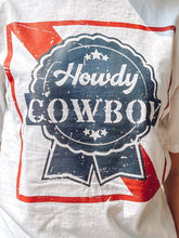 Howdy Cowboy Tee | White