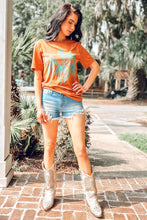 picture 3 girl wearing Roam Free Thunderbird Tee With Turquoise Graphic 