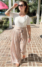 picture 3 of girl wearing Wild Wide Leg Pant | Cream 