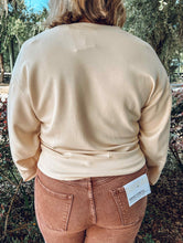 Crew Neck Scuba Sweatshirt | Cream