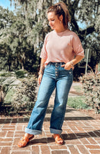 Pocket Waffle Top | Blush